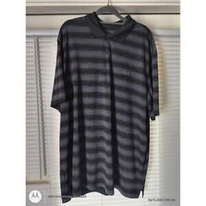 Greg Norman Play Dry Black and Gray Polo Size XXL